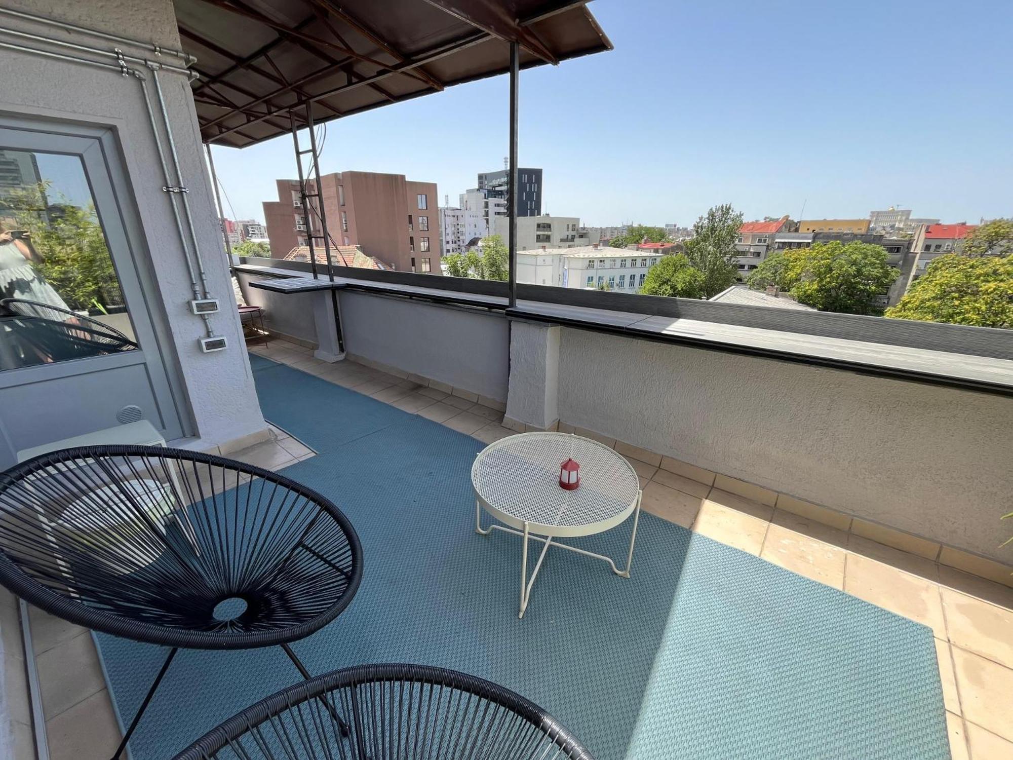Terrace View Downtown Studio Bucharest Exterior photo